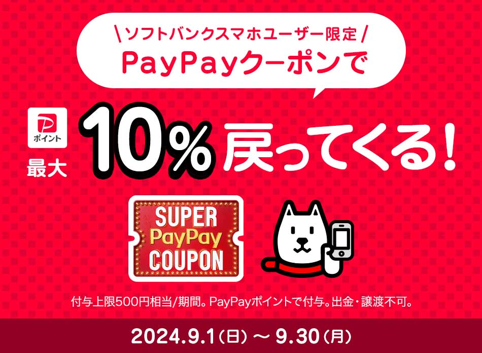 ヤフーショッピングのスーパーPayPayクーポンで10％戻ってくる